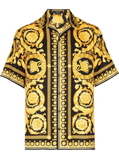 versace barocco butterfly shirt|Versace barocco t shirt.